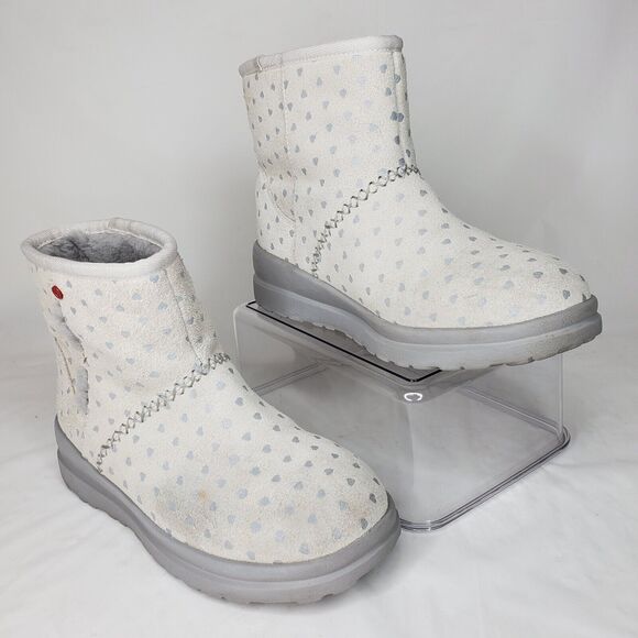 UGG Classic Mini II Boot Womens Size US 6 Hibiscus White - Picture 2 of 8